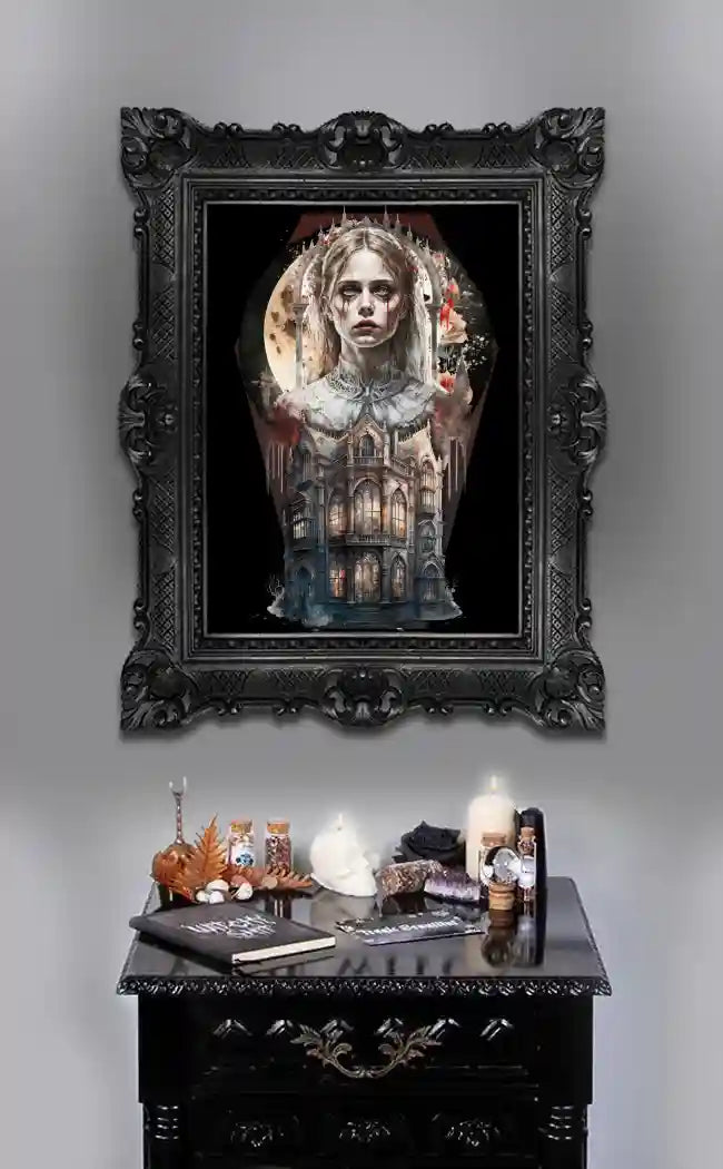 Bloody Mary A3 Canvas Print-Gothic Gifts-Tragic Beautiful