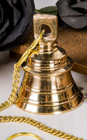 Brass Bell on Chain-TB-Tragic Beautiful