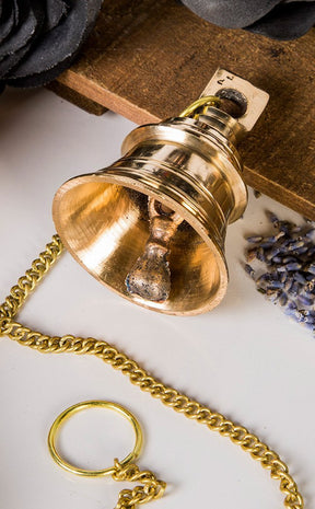 Brass Bell on Chain-TB-Tragic Beautiful