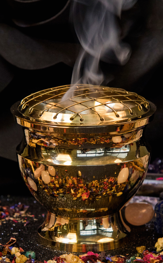 Brass Charcoal Incense Burner