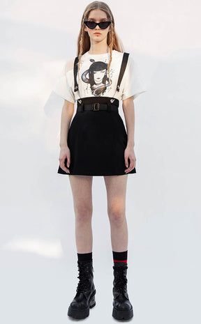 Bruiser Suspender Skirt-Punk Rave-Tragic Beautiful