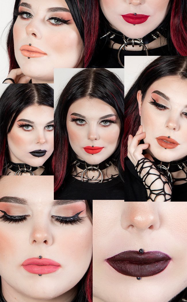 Bundle! All 7 Lipsticks Plus Electrifeye Primer-Evil Eye Cosmetics-Tragic Beautiful