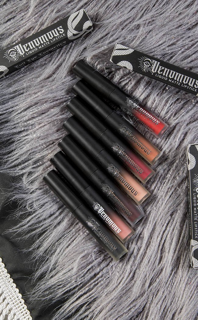 Bundle! All 7 Lipsticks Plus Electrifeye Primer-Evil Eye Cosmetics-Tragic Beautiful