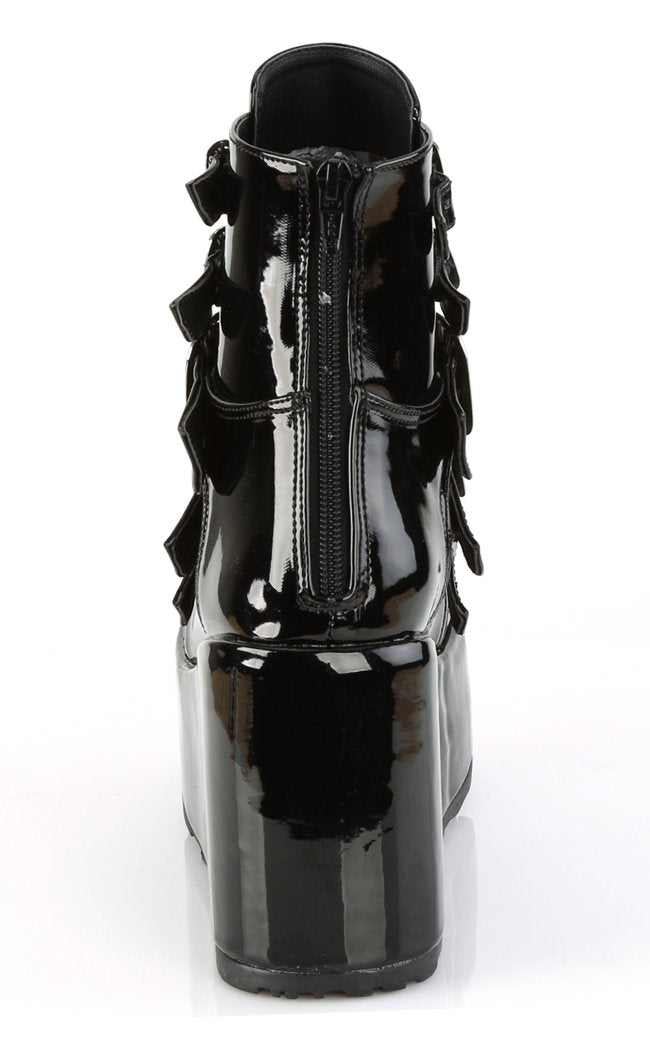 CONCORD-57 Black Patent Boots-Demonia-Tragic Beautiful