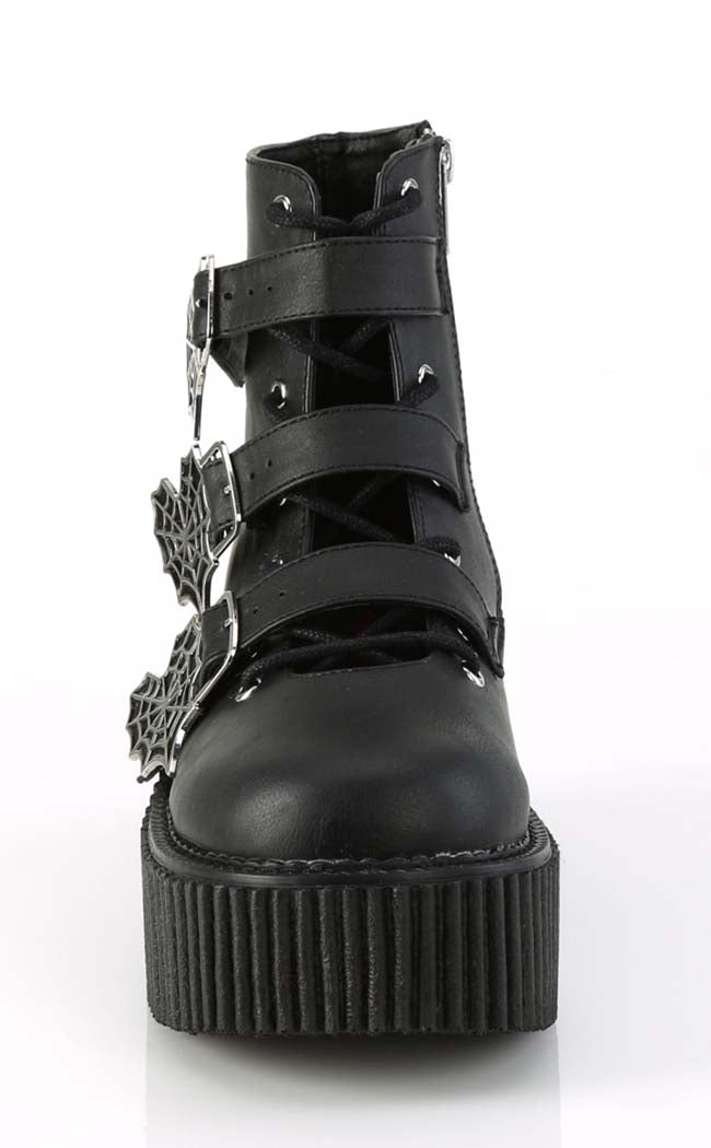 CREEPER-260 Black Matte Creeper Boots-Demonia-Tragic Beautiful