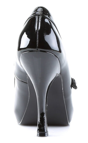 CUTIEPIE-02 Black Patent Heels-Pin Up Couture-Tragic Beautiful