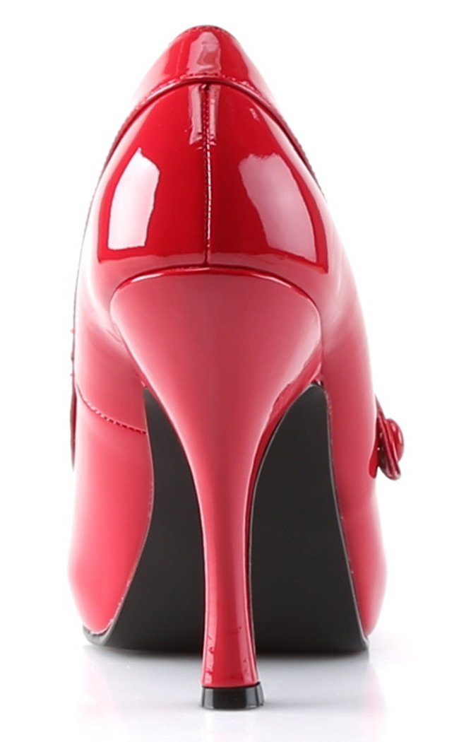 CUTIEPIE-02 Red Patent Heels-Pin Up Couture-Tragic Beautiful