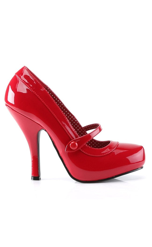 CUTIEPIE-02 Red Patent Heels-Pin Up Couture-Tragic Beautiful