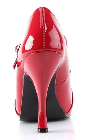CUTIEPIE-08 Red Patent Heels-Pin Up Couture-Tragic Beautiful