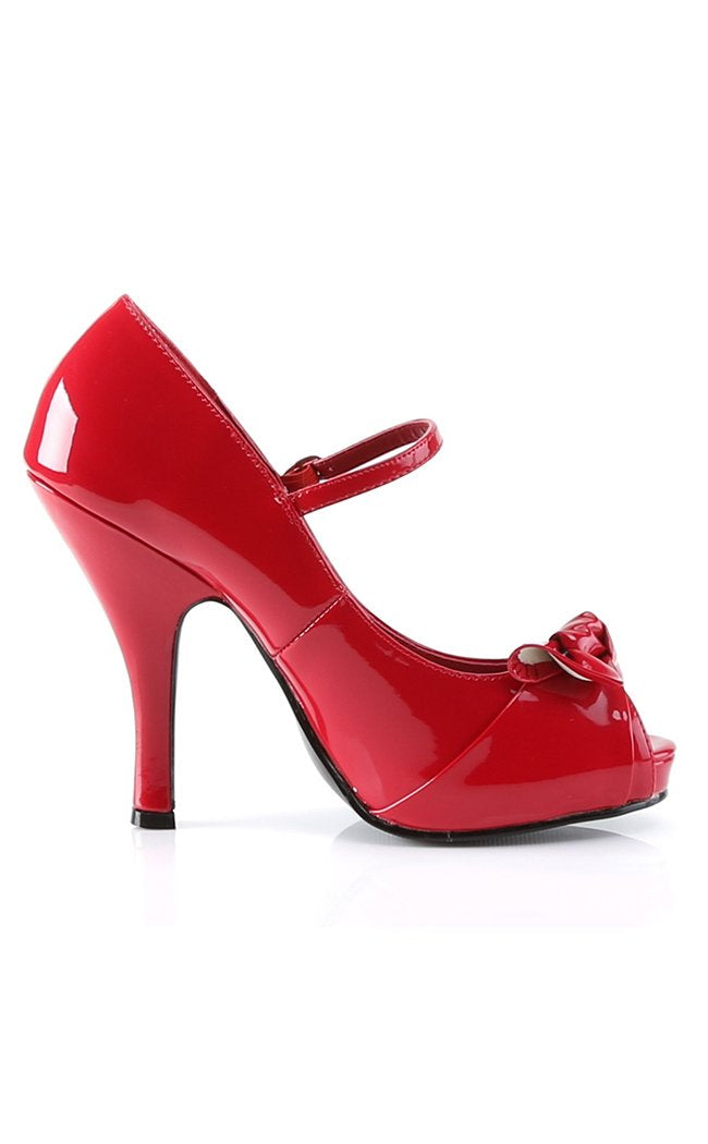 CUTIEPIE-08 Red Patent Heels-Pin Up Couture-Tragic Beautiful
