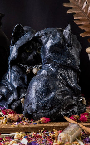 Cat Witch Statue-Gothic Gifts-Tragic Beautiful