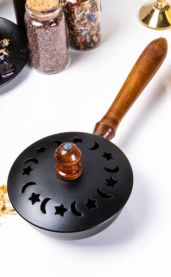 Ceremonial Smoking Pan | Black-Incense-Tragic Beautiful