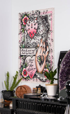 Chains & Whips Tapestry-Drop Dead Gorgeous-Tragic Beautiful