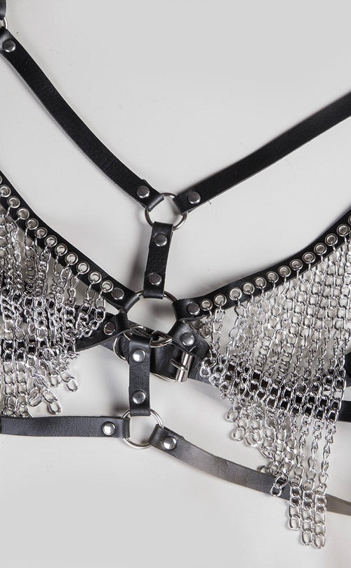 Chaos Chained Harness Bra