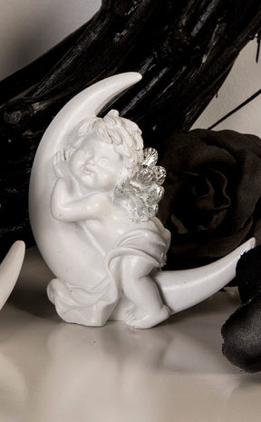 Cherub Moon Figure-Gothic Gifts-Tragic Beautiful