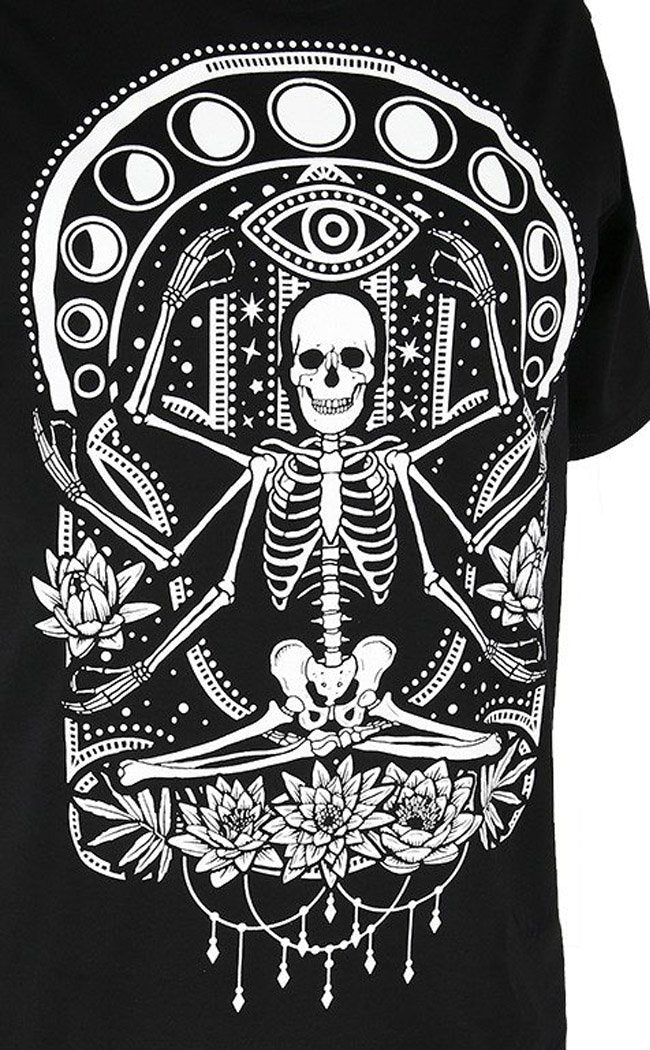 Chill Skeleton Oversized T-shirt-Restyle-Tragic Beautiful