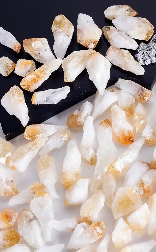 Citrine Crystal Points Shop Towers, Spheres, Tumble Stones, Clusters