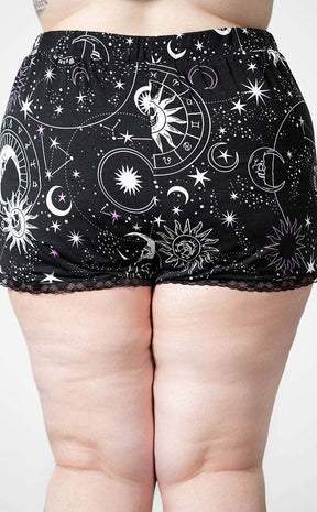 Cosmos Shorts [Plus-Size]-Killstar-Tragic Beautiful