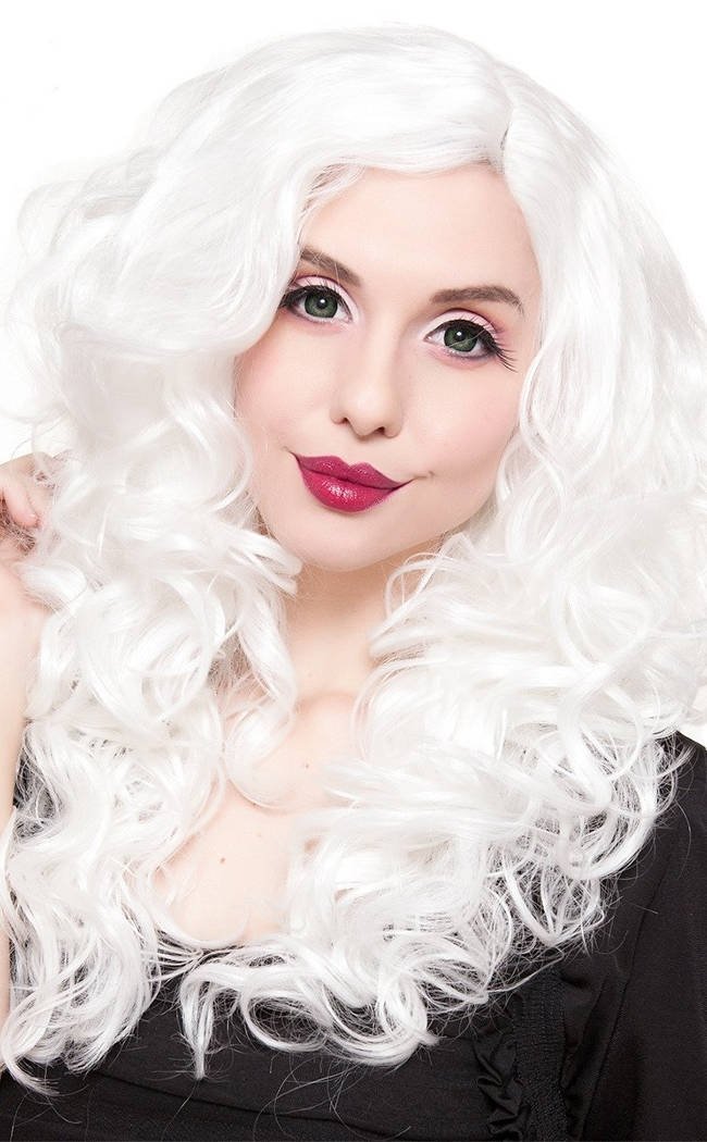 Cosplay 22" Frosty White Lace Front Wig-Rockstar Wigs-Tragic Beautiful