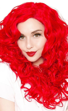 Cosplay 22" Rockin' Red Lace Front Wig-Rockstar Wigs-Tragic Beautiful