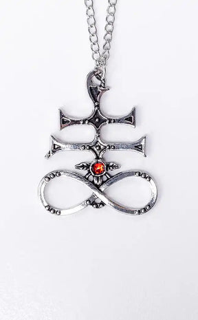 Cross of Leviathan Necklace-Gothic Jewellery-Tragic Beautiful