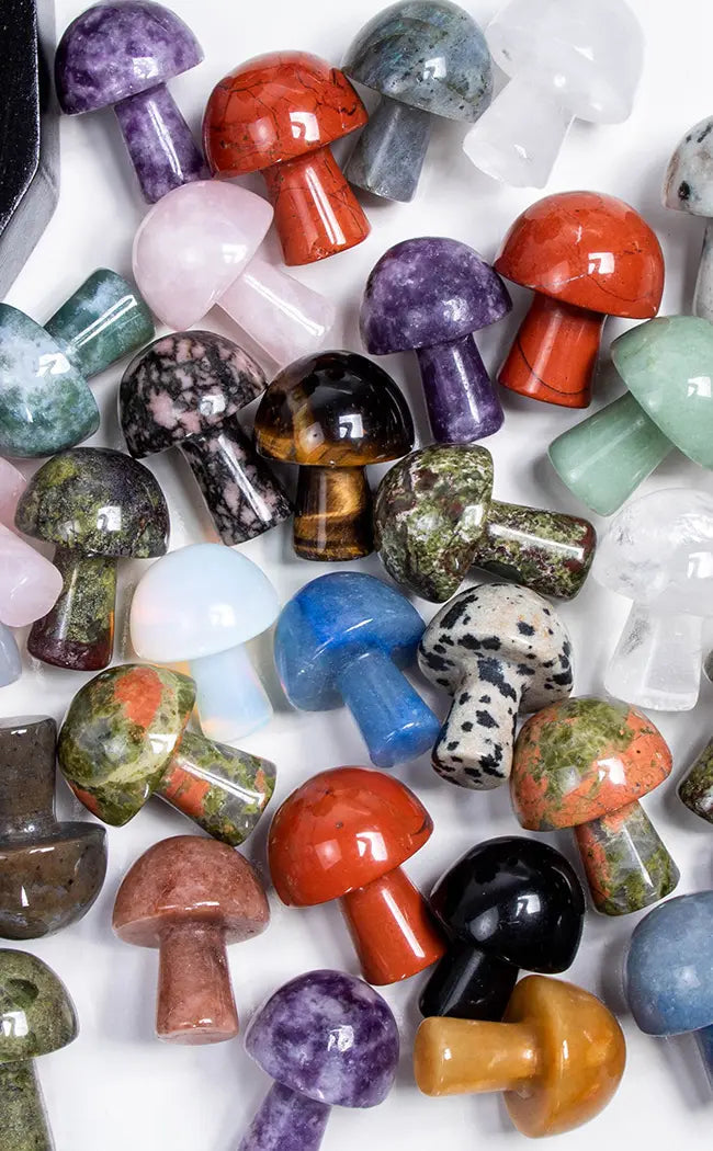 Crystal Mini Mushroom | Intuitively Picked-Crystals-Tragic Beautiful
