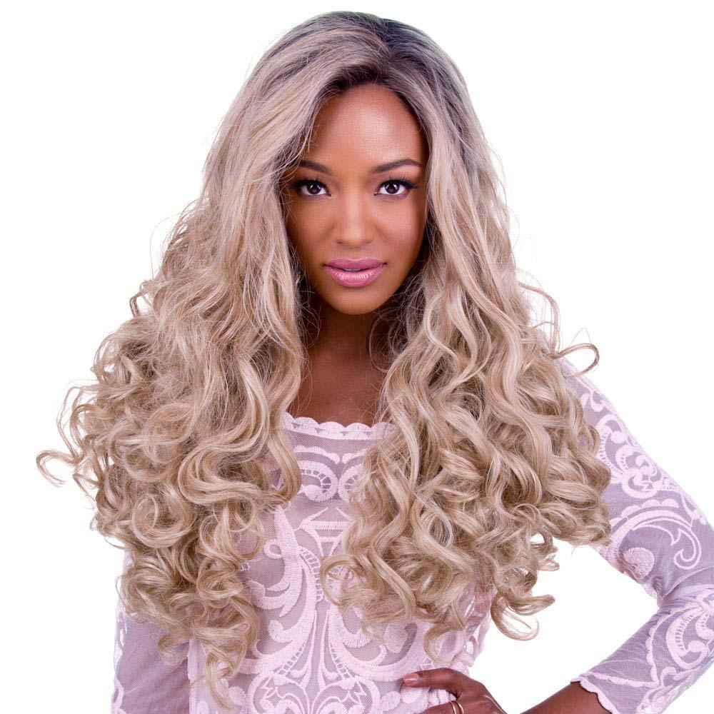 Curly Dark Roots Blonde Lace Front Wig-Rockstar Wigs-Tragic Beautiful