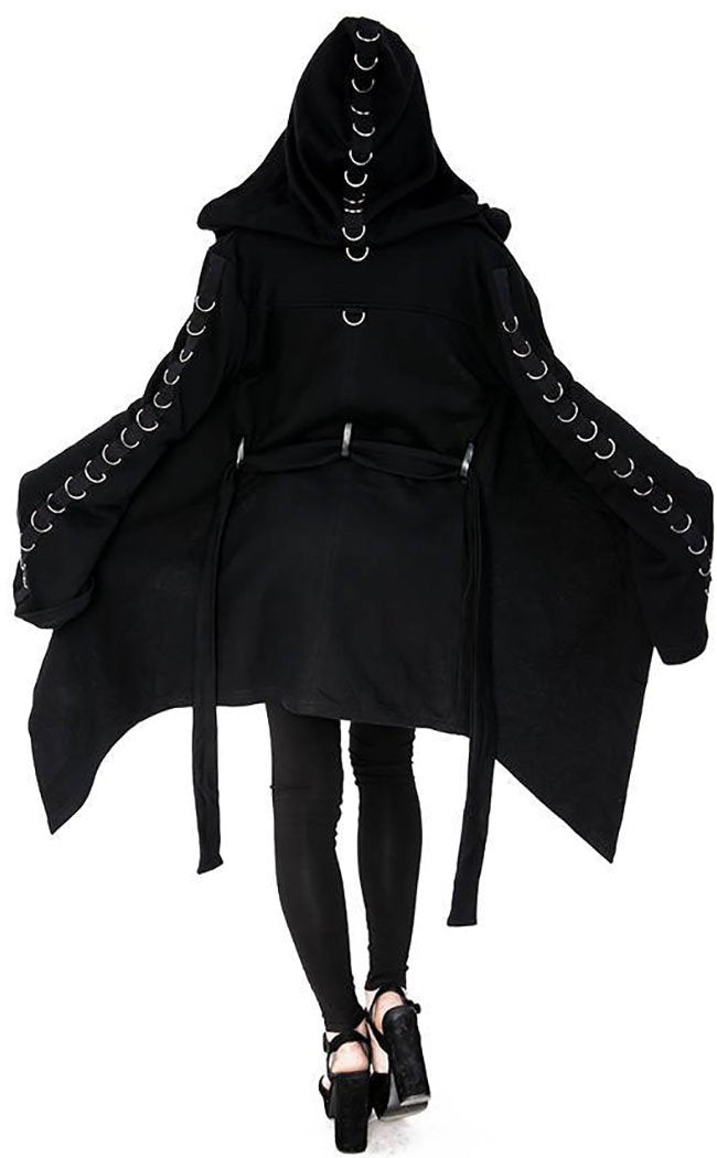 D Ring Long Hoodie-Restyle-Tragic Beautiful