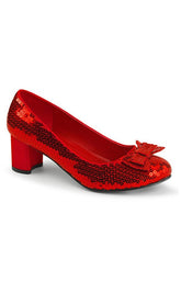 DOROTHY-01 Red Sequins Heels-Funtasma-Tragic Beautiful