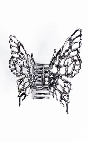Dark Butterfly Hair Claw Clip-Gothic Jewellery-Tragic Beautiful