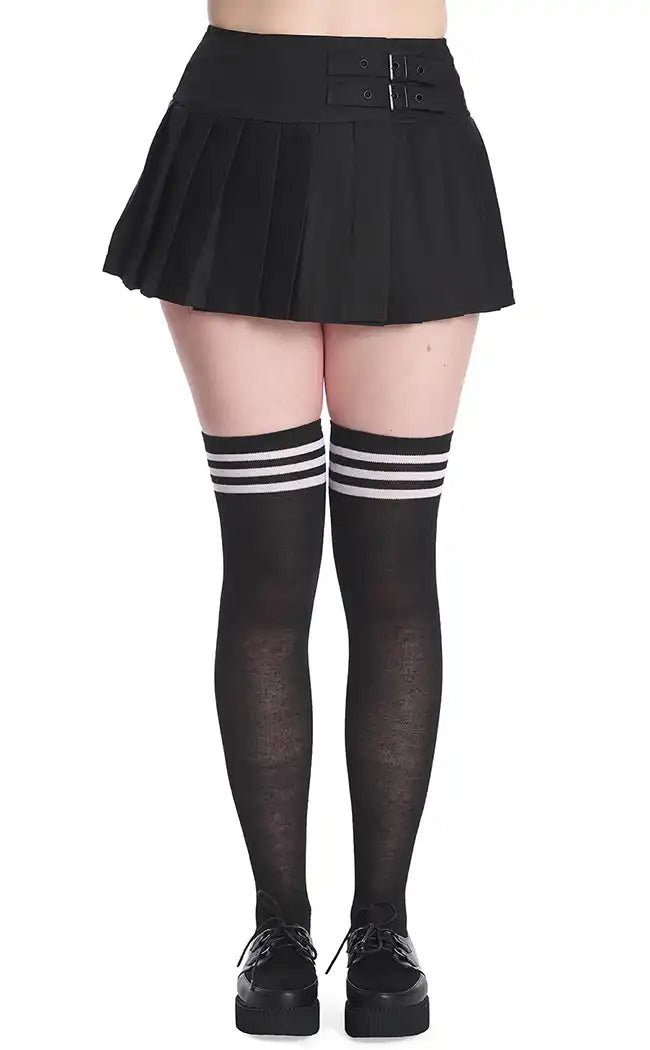 Darkdoll Mini Skirt | Black-Banned Apparel-Tragic Beautiful
