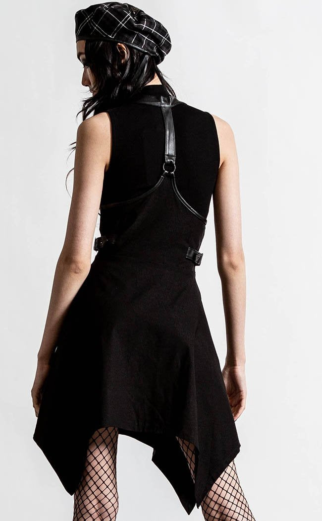 Dazed & Confused Suspender Skirt | Black-Killstar-Tragic Beautiful
