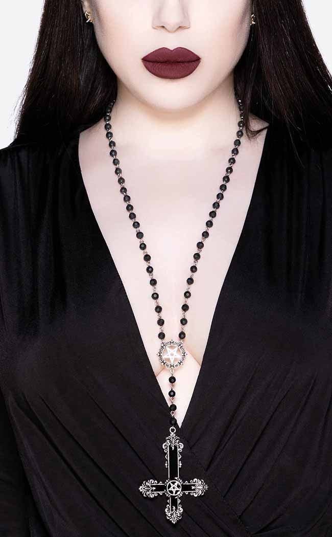 Dearly Departed Rosary Necklace-Killstar-Tragic Beautiful