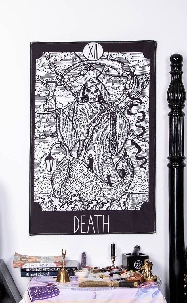 Death Tapestry / Wall Hanging-Tragic Beautiful-Tragic Beautiful