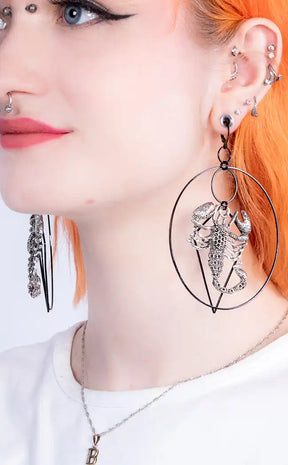 Death of Orion Scorpion Earrings-Gothic Jewellery-Tragic Beautiful