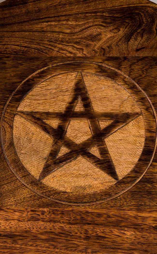 Decorative Wooden Tray With Pentagram-TB-Tragic Beautiful