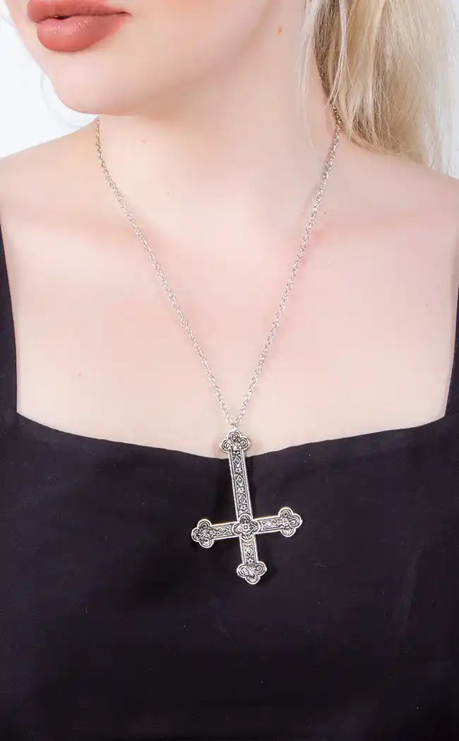 Inverted 2025 crucifix necklace