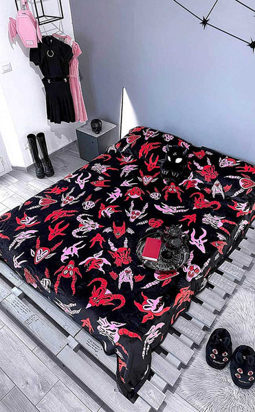Devil's Play Blanket | Killstar Australia | Gothic Bedding & Decor