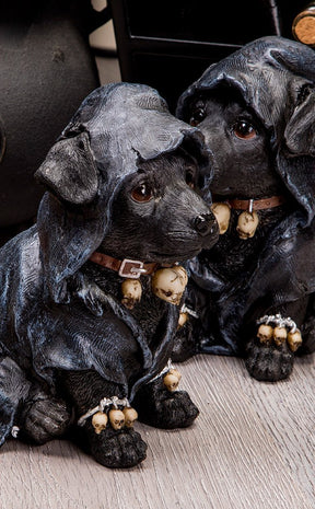 Dog Witch Statue-Gothic Gifts-Tragic Beautiful