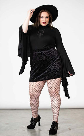 Doom Duchess Skirt | Black-Killstar-Tragic Beautiful
