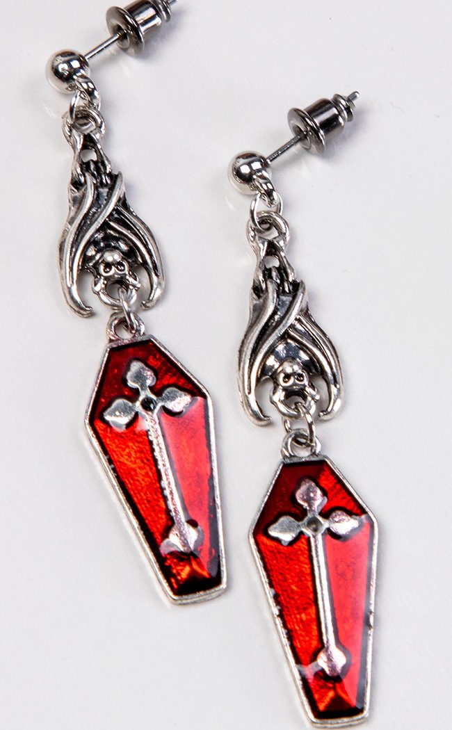 Draculina Earrings-Gothic Jewellery-Tragic Beautiful