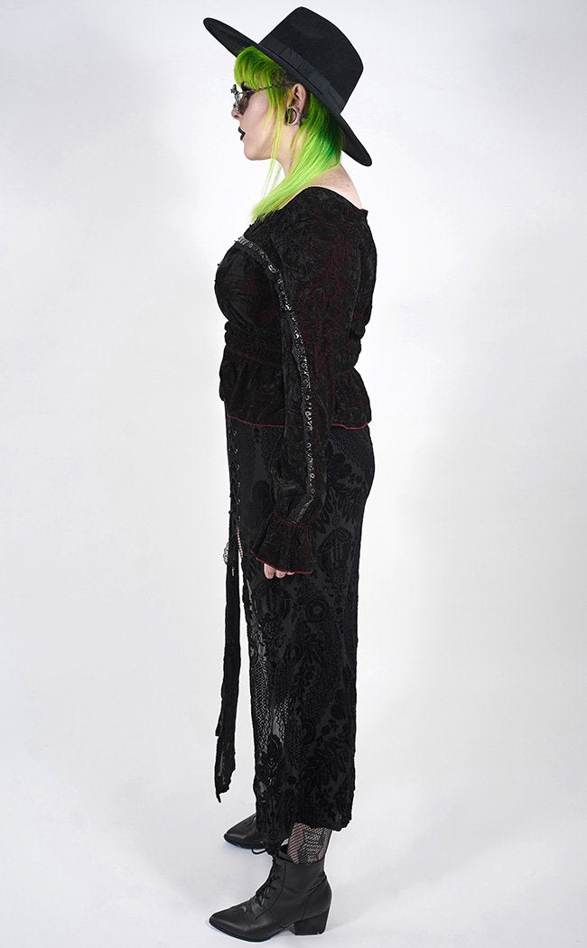 Dragoness Slit Skirt | Plus Size-Punk Rave-Tragic Beautiful