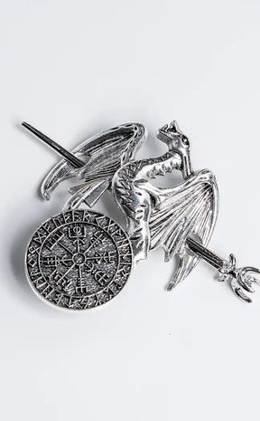 Dragons of Yggdrasil Hair Pin-Gothic Jewellery-Tragic Beautiful