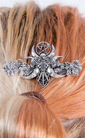 Dual Priestess Hair Comb Set With Chains-Gothic Jewellery-Tragic Beautiful