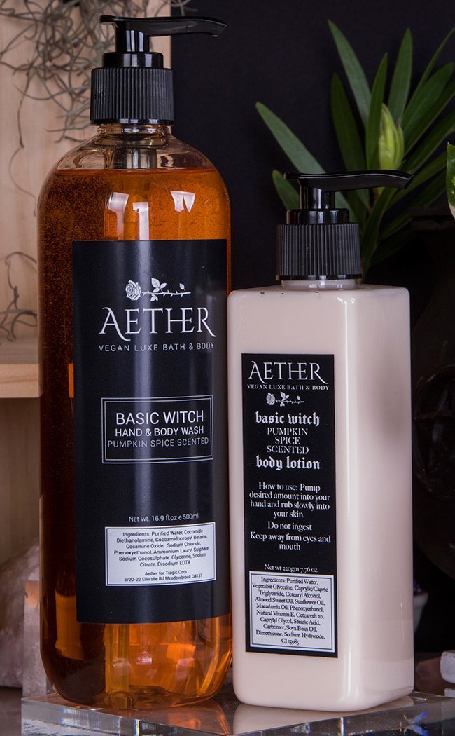 Duo Pack Body Wash and Lotion | Basic Witch Pumpkin Spice-Aether-Tragic Beautiful
