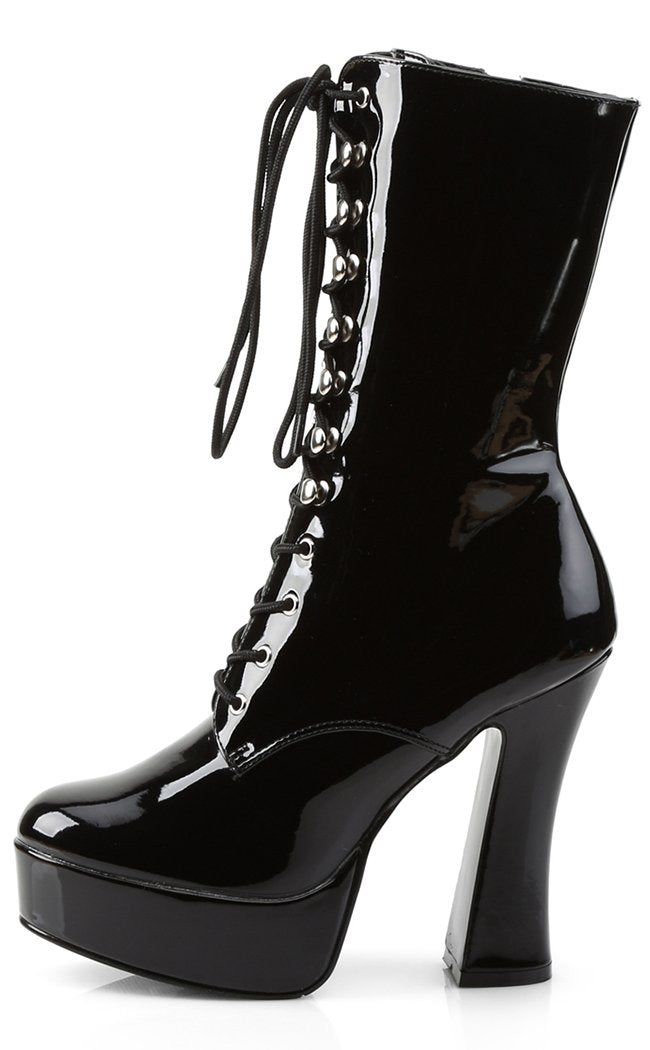 ELECTRA-1020 Black Patent Ankle Boots-Pleaser-Tragic Beautiful