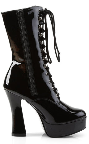 ELECTRA-1020 Black Patent Ankle Boots-Pleaser-Tragic Beautiful