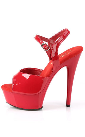 EXCITE-609 Red Patent Platform Heels-Pleaser-Tragic Beautiful