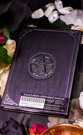 Embossed Spell Book - Purple-Nemesis Now-Tragic Beautiful