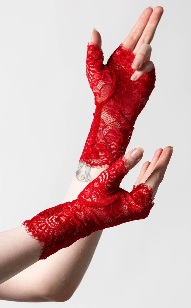 Embrace the Night Lace Gloves | Scarlet-Killstar-Tragic Beautiful
